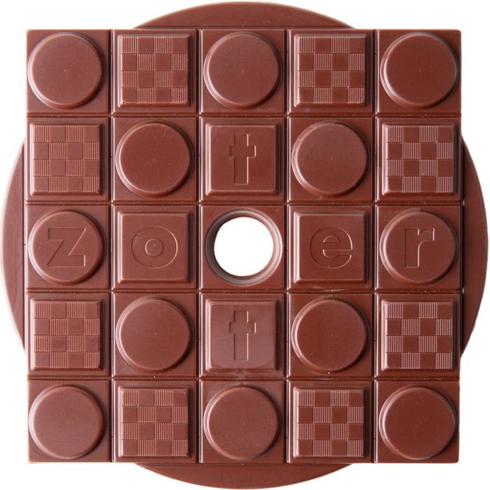 75% Dunkle Schoko mit Dattelzucker - Tafel offen