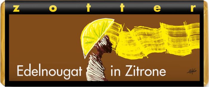 Edelnougat in Zitrone