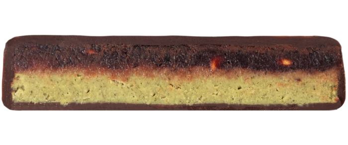 Himbeer Kirsch mit Kürbis-Crunch • Schnitt