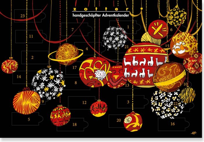 Handgeschöpfter Adventkalender