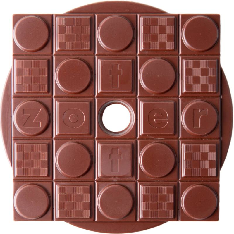 75% Dunkle Schoko mit Dattelzucker - Tafel offen