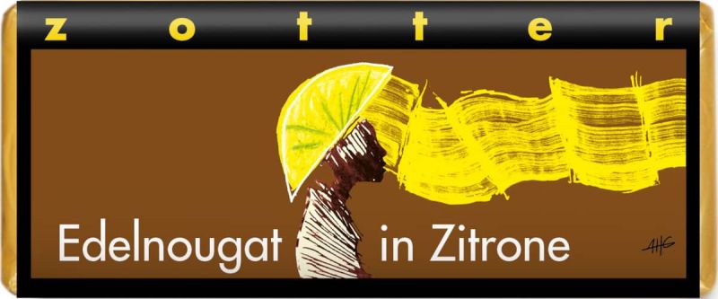 Edelnougat in Zitrone