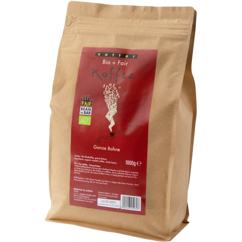 Bio+Fair-Kaffee • 1000g Beutel