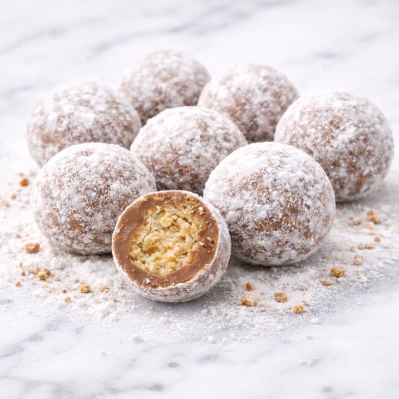 Gianduja-Knusperkugeln