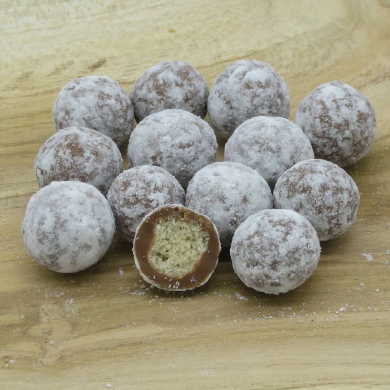 Gianduja-Nougat-Knusperkugeln