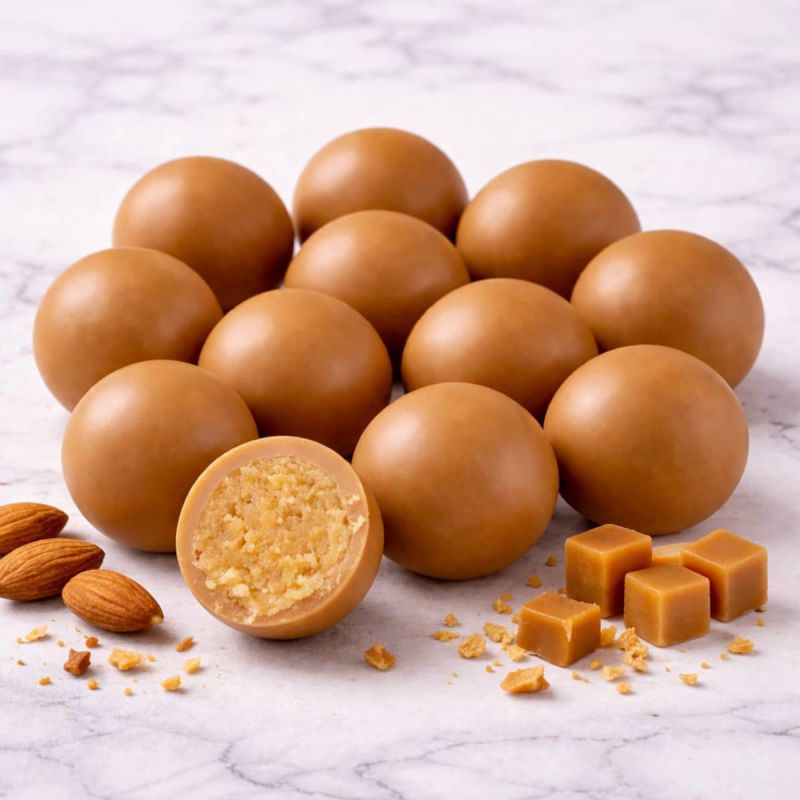 Karamell-Marzipan-Kugeln