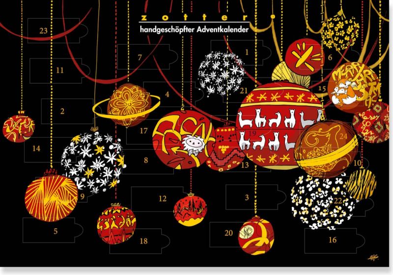 Handgeschöpfter Adventkalender